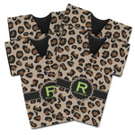 Granite Leopard Jersey Bottle Cooler - Set of 4 (Personalized)