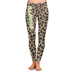 Granite Leopard Ladies Leggings - Large (Personalized)