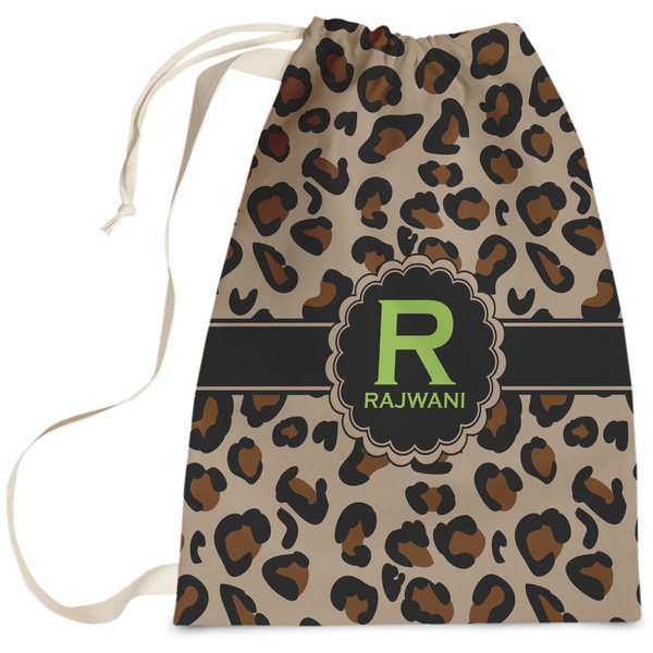 Custom Granite Leopard Laundry Bag - Large (Personalized)