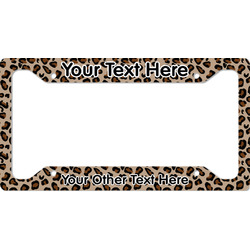 Granite Leopard License Plate Frame - Style A (Personalized)