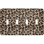 Granite Leopard Light Switch Cover (4 Toggle Plate)