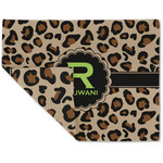 Granite Leopard Double-Sided Linen Placemat - Single w/ Name and Initial