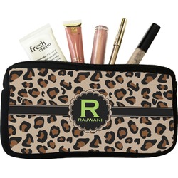 Granite Leopard Makeup / Cosmetic Bag - Small (Personalized)