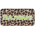 Granite Leopard Mini/Bicycle License Plate (2 Holes) (Personalized)