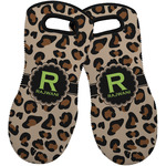 Granite Leopard Neoprene Oven Mitts - Set of 2 w/ Name and Initial