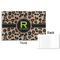 Granite Leopard Disposable Paper Placemat - Front & Back