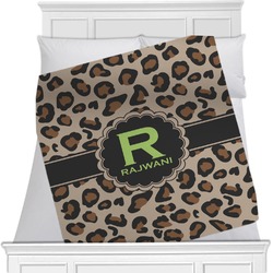 Granite Leopard Minky Blanket - Toddler / Throw - 60"x50" - Double Sided (Personalized)