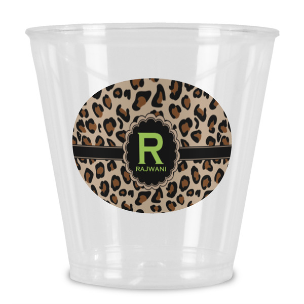 Custom Granite Leopard Plastic Shot Glass (Personalized)