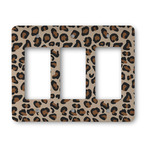 Granite Leopard Rocker Style Light Switch Cover - Three Switch