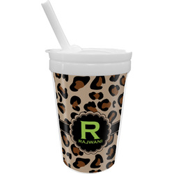 Granite Leopard Sippy Cup with Straw (Personalized)