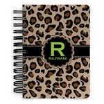 Granite Leopard Spiral Notebook - 5x7 w/ Name and Initial