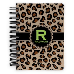 Granite Leopard Spiral Notebook - 5x7 w/ Name and Initial