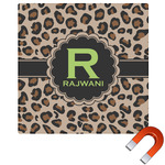 Granite Leopard Square Car Magnet - 10" (Personalized)