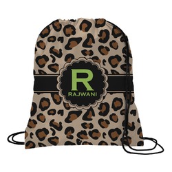 Granite Leopard Drawstring Backpack - Large (Personalized)