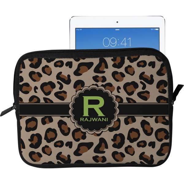 Custom Granite Leopard Tablet Case / Sleeve - Large (Personalized)