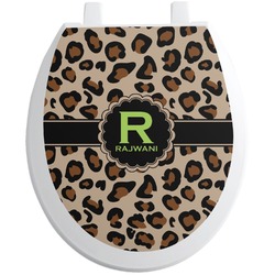 Granite Leopard Toilet Seat Decal - Round (Personalized)