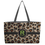 Granite Leopard Beach Totes Bag - w/ Black Handles (Personalized)