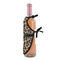 Granite Leopard Wine Bottle Apron - DETAIL WITH CLIP ON NECK