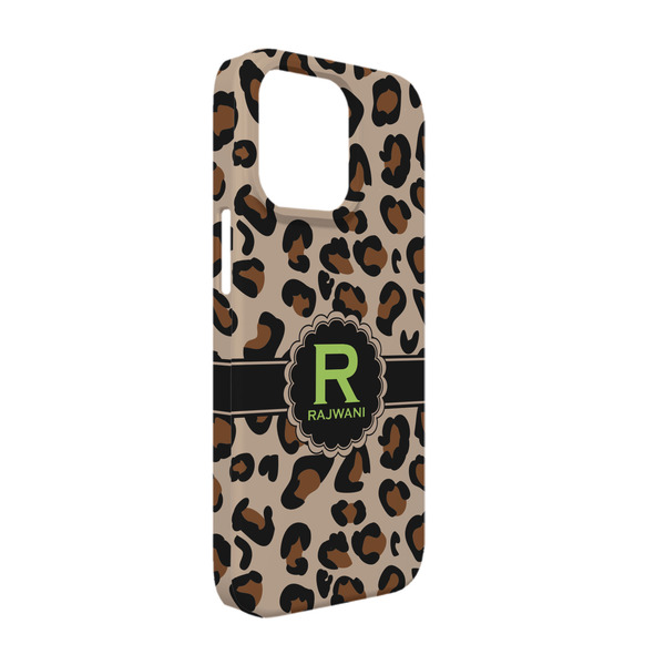 Custom Granite Leopard iPhone Case - Plastic - iPhone 13 (Personalized)