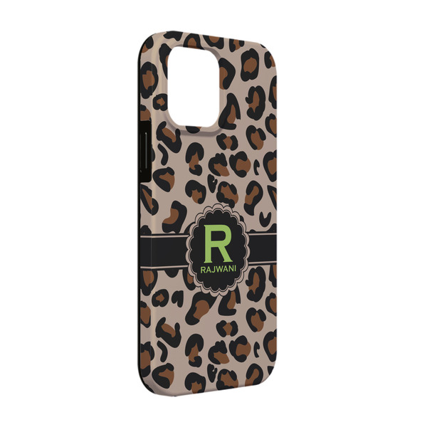 Custom Granite Leopard iPhone Case - Rubber Lined - iPhone 13 (Personalized)