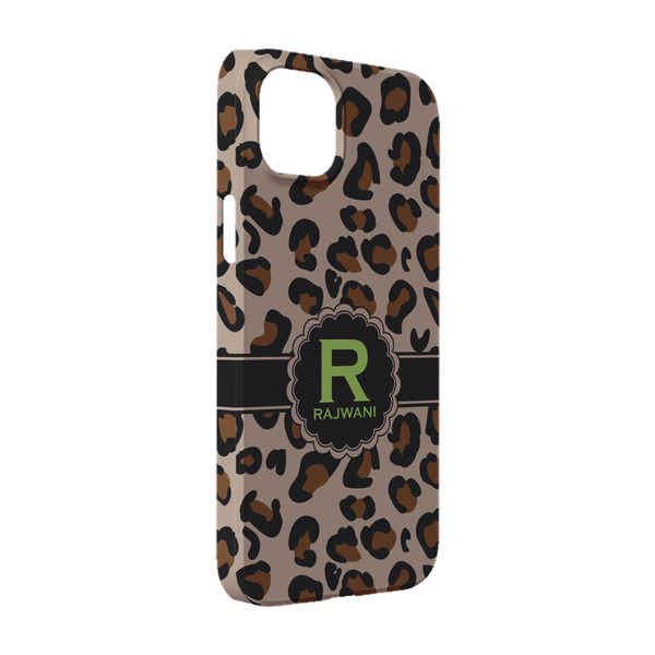 Custom Granite Leopard iPhone Case - Plastic - iPhone 14 (Personalized)