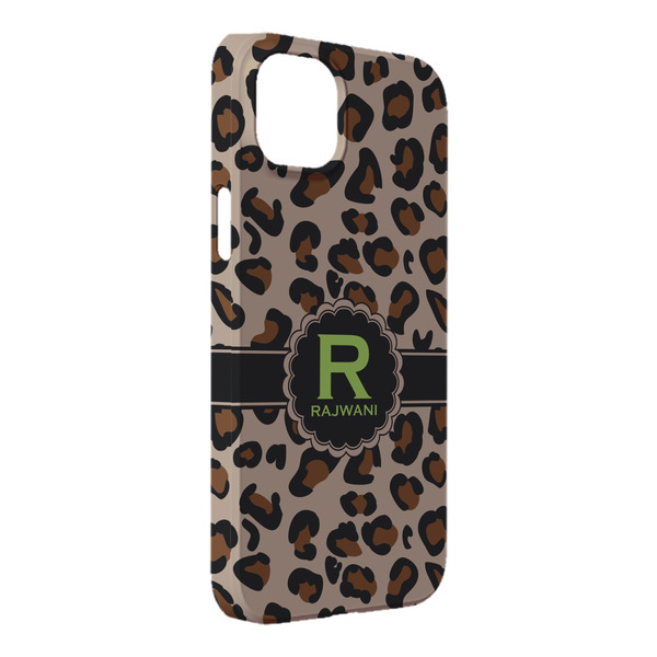 Custom Granite Leopard iPhone Case - Plastic - iPhone 14 Plus (Personalized)