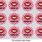 Lips (Pucker Up) 1" Multipurpose Round Labels - Sheet