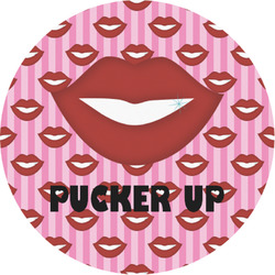 Lips (Pucker Up) Multipurpose Round Labels - 1"