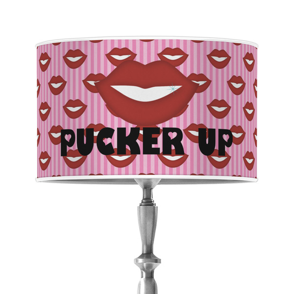 Custom Lips (Pucker Up) 12" Drum Lamp Shade - Poly-film