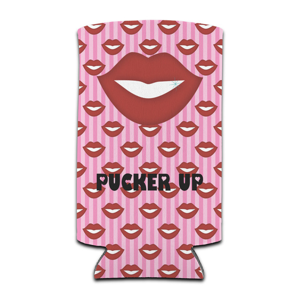 Custom Lips (Pucker Up) Can Cooler (tall 12 oz)