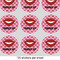 Lips (Pucker Up) 2" Multipurpose Round Labels - Sheet