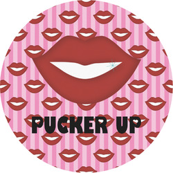 Lips (Pucker Up) Multipurpose Round Labels - 2"