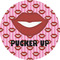 Lips (Pucker Up) 2" Multipurpose Round Labels - Single Sticker