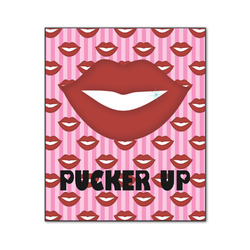 Lips (Pucker Up) Wood Print - 20x24