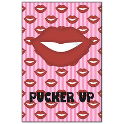 Lips (Pucker Up) Wood Print - 20x30