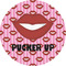 Lips (Pucker Up) 3" Multipurpose Round Labels - Single Sticker