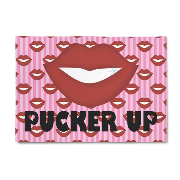 Custom Lips (Pucker Up) 4' x 6' Indoor Area Rug