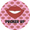 Lips (Pucker Up) 5" Multipurpose Round Label - Single Sticker