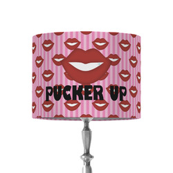 Lips (Pucker Up) 8" Drum Lamp Shade - Fabric