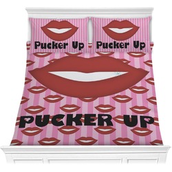 Lips (Pucker Up) Comforter Set - Full / Queen
