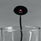 Lips (Pucker Up) Black Plastic 7" Stir Stick - Oval - Main