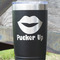 Lips (Pucker Up) Black Polar Camel Tumbler - 20oz - Close Up