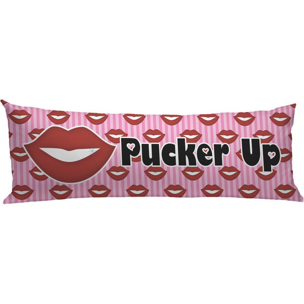 Custom Lips (Pucker Up) Body Pillow Case