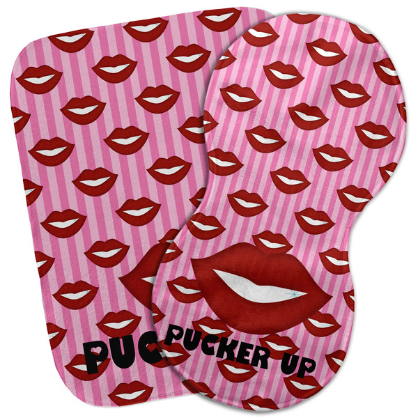 Custom Lips (Pucker Up) Burp Cloth