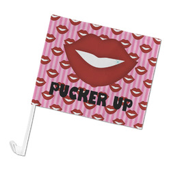 Lips (Pucker Up) Car Flag - Large