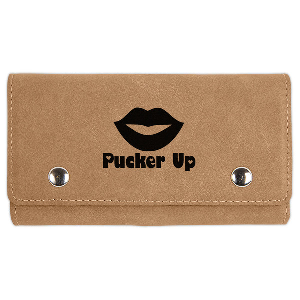 Custom Lips (Pucker Up) Cards & Dice Set - Light Brown