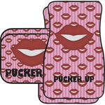 Lips (Pucker Up) Car Floor Mats Set - 2 Front & 2 Back