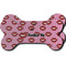 Lips (Pucker Up) Ceramic Flat Ornament - Bone Front & Back Double Print