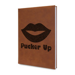 Lips (Pucker Up) Leatherette Journal - Single Sided
