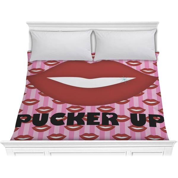 Custom Lips (Pucker Up) Comforter - King